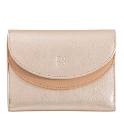 Damska zgrabna skórzana mała portmonetka od DUDU