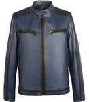 Bukowski Kurtka skórzana męska zapinana na zamek pilotka casual