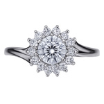 Biżuteria DIAMONFIRE 6117331582160. Pierścionek, Kolor szary. Kobieta.