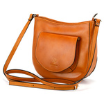 Torebka skórzana vp884l camel