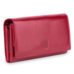 Skórzany damski klasyczny podłużny portfel duża portmonetka VerMari