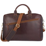 Torba męska skórzana na ramię laptopa duża koniakowa biznesowa Beltimore N01