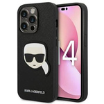 Karl Lagerfeld KLHCP14XSAPKHK iPhone 14 Pro Max 6,7" czarny/black hardcase Saffiano Karl`s Head Patch