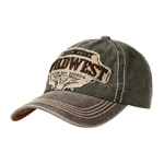 Brązowa czapka z daszkiem baseballówka vintage uniwersalna cz-m-58