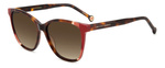 Okulary CAROLINA HERRERA CH0061SO6357H. Okulary przeciwsłoneczne, Kolor czerwony. Kobieta.