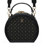 BRICIOLE listonoszka damska skóra ekologiczna torebka na ramię okrągła