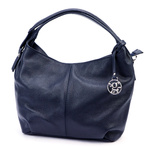 Skórzana zgrabna stylowa damska torebka na ramię z paskiem Gregorio