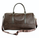 Weekendowa duża torba podróżna Solier S37 Astrin brązowa