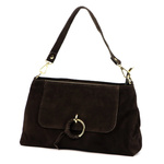 Damska torebka na ramię zgrabna listonoszka skórzana zamszowa marki Luka