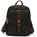 BRICIOLE Plecak damski ze skóry ekologicznej zewnętrzne kieszenie