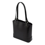 Skórzana torebka na ramię z licowej skóry shopper