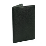 Etui na karty i dokumenty skórzane Solier SW41 BLACK