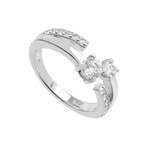 Biżuteria DIAMONFIRE 6118721082160. Pierścionek, Kolor szary. Kobieta.