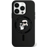 Karl Lagerfeld KLHMP15XSCMKCRHK iPhone 15 Pro Max 6.7" czarny/black hardcase Silicone Karl & Choupette Ring MagSafe