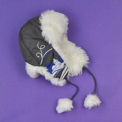 Dziecięca Uszanka Zimowy Pejzaż