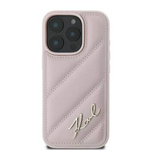 Karl Lagerfeld KLHCP16SPQDSMGP iPhone 16 6.1" różowy/pink hardcase Quilted Signature