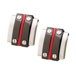 Biżuteria GC CMC80804. TWINS, Kolor czarny czerwony srebrny. Mężczyzna.