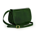 Listonoszka skórzana półksiężyc klasyczna torebka