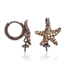 Biżuteria LANCASTER JLA-EAR-STAR4. PENDING, Kolor czarny brązowy. Kobieta.
