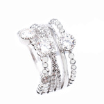 Biżuteria DIAMONFIRE 6117801082165. Pierścionek, Kolor szary. Kobieta.