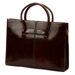 Florence damski kuferek skóra naturalna duża torebka z organizerem paskiem