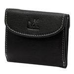 Money Kepper mały męski portfel na banknoty i monety skóra naturalna