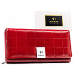 Rovicky damski duży portfel skóra naturalna i eko podłużna portmonetka