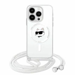 Karl Lagerfeld KLHMP14XHCCHNT iPhone 14 Pro Max 6.7" hardcase transparent IML Choupette Head & Cord Magsafe