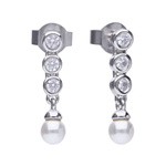 Biżuteria DIAMONFIRE 6218571111. Kolczyki, Kolor szary. Kobieta.