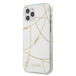 Guess GUHCP12LPCUCHWH iPhone 12 Pro Max 6,7"  biały/white hardcase Gold Chain Collection