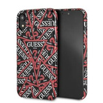 Guess GUHCI61PMPTBK iPhone Xr black /czarny hardcase Triangle All over