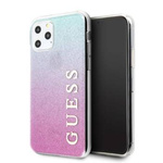 Guess GUHCN65PCUGLPBL iPhone 11 Pro Max różowo-niebieski/pink blue hard case Glitter Gradient