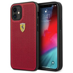 Ferrari FESPEHCP12SRE iPhone 12 mini  5,4" czerwony/red hardcase On Track Perforated