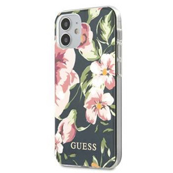 Guess GUHCP12SIMLFL03 iPhone 12 mini 5,4" granatowy/navy N°3 Flower Collection