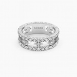 Biżuteria GUESS JUBR03320JWRH. Pierścionek, Kolor szary. Kobieta.