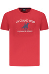 US GRAND POLO MĘSKA KOSZULKA Z KRÓTKIM RĘKAWEM CZERWONA