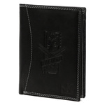 Money Kepper pionowy męski portfel skóra naturalna duży wzór rebel vintage