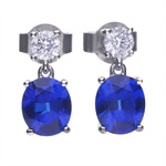 Biżuteria DIAMONFIRE 6220531089. Kolczyki, Kolor szary. Kobieta.