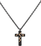 Biżuteria POLICE PJ26478PSBR01. Naszyjnik, Kolor czarny. Mężczyzna.