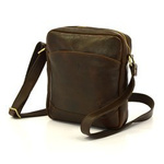 Męska skórzana raportówka, torba przez ramię