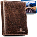 Skórzany męski portfel Peterson PTN N4-BUF