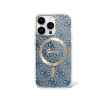 Guess GUHMP16SH4STB iPhone 16 6.1" niebieski/blue hardcase IML 4G MagSafe