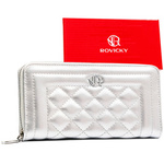 Pikowany duży portfel damski na zamek od Rovicky