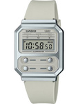 Zegarek CASIO A100WEF-8AEF. Kwarcowy, Kolor beżowy. Unisex.