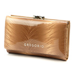 Lakierowana damska portmonetka skórzana Gregorio