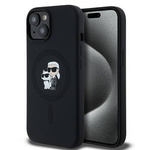 Karl Lagerfeld KLHMP15MSCMKCRHK iPhone 15 Plus / 14 Plus 6.7" czarny/black hardcase Silicone Karl & Choupette MagSafe