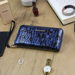 Elegancki duży Skórzany damski portfel Gregorio