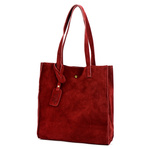 Luka Zamszowa duża damska shopperbag torebka na ramię z kosmetyczką