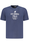Koszulka męska z krótkim rękawem US GRAND w kolorze niebieskim