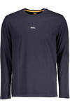 MĘSKI T-SHIRT Z DŁUGIM RĘKAWEM HUGO BOSS NIEBIESKI